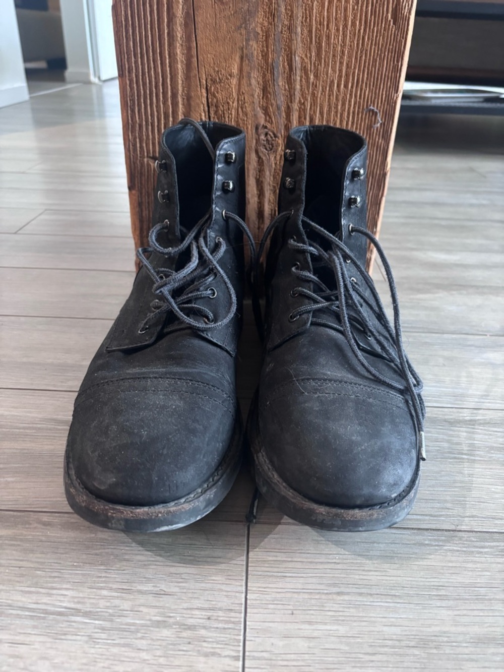 Thursday Boot Co The Captain Men's Black cap toe leather boot - Picture 2 of 3